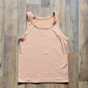 American Eagle Orange & White Stripe Tank Top